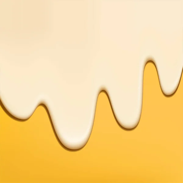 Vector Realistic Dripping Cheese Soce Unter Sonnenlicht Element Illustration Für — Stockvektor