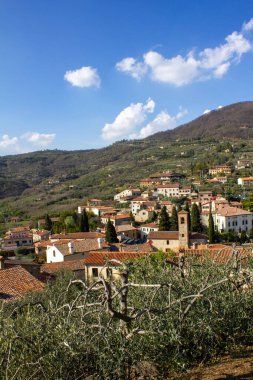 Arqua Petrarca, tarihi köy ve Euganean Hills, Veneto, İtalya