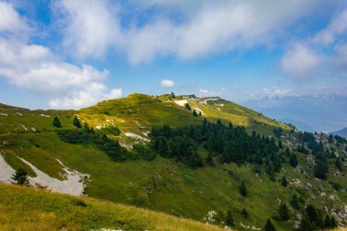 Dağ manzarası, Monte Grappa manzarası, İtalyan Alpleri, İtalya, Treviso, Veneto