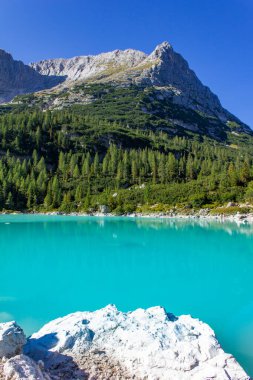 Lago di Sorapis, Dolomite Alpleri, İtalya, Avrupa