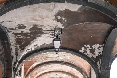 Venedik caddelerindeki sokak lambası, İtalya 'nın aydınlatması. Yüksek kalite fotoğraf