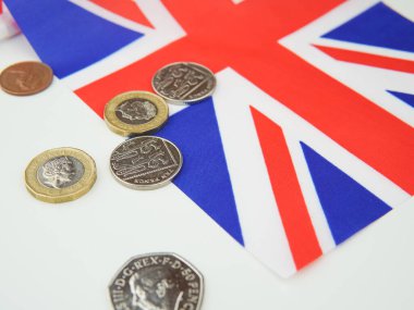 britain money pounds sterlings close up.