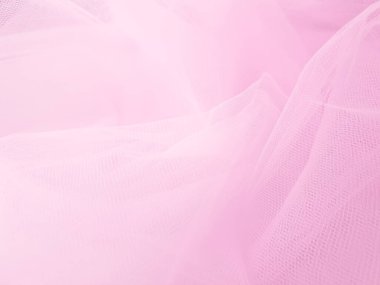 Soft pink tulle fabric background beautiful backdrop for text for text