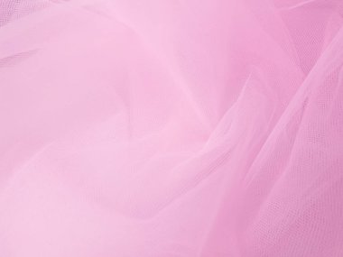 Soft pink tulle fabric background beautiful backdrop for text for text