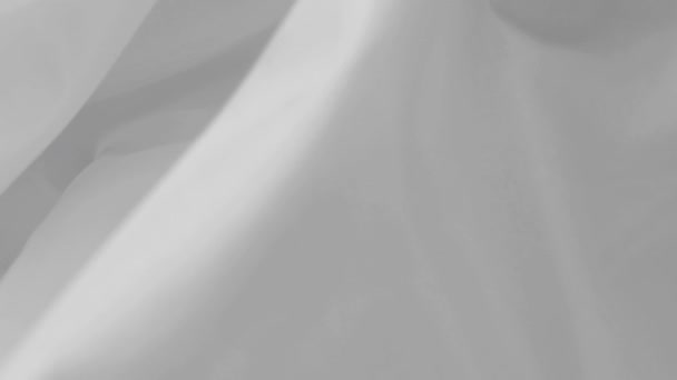 Белый Шелковый Фон Копировальным Пространством Надписи Атласный Фон — стоковое видео