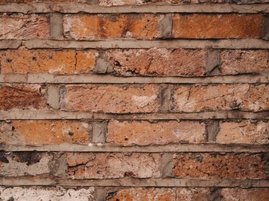 Kahverengi desenli tuğla duvar kağıdı ve arkaplan fotokopi alanı. Yüksek kalite fotoğraf