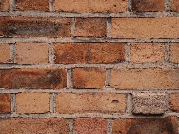 Brown textured brick wallpaper and background copy space. High quality photo