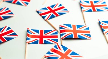 Büyük İngiliz bayrağının ulusal sendika bayrağı, mavi ve kırmızı.