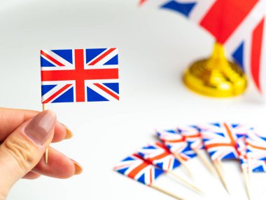 Büyük İngiliz bayrağının ulusal sendika bayrağı, mavi ve kırmızı.