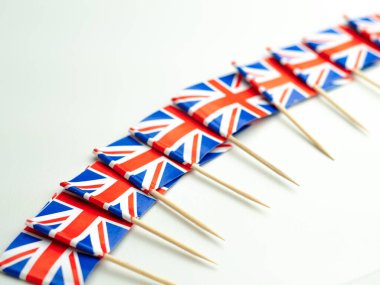 Büyük İngiliz bayrağının ulusal sendika bayrağı, mavi ve kırmızı.