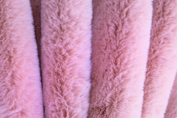 Pink Fur Background Fluffy Powdery Carpet — Stock Photo, Image