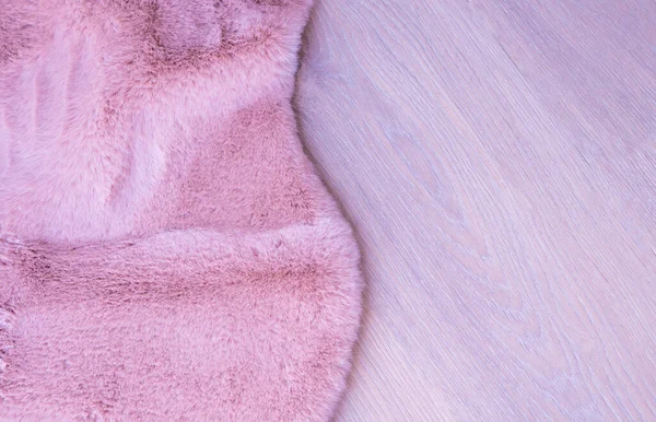 ピンクの毛皮の背景 ふわふわのパウダーカーペット — ストック写真