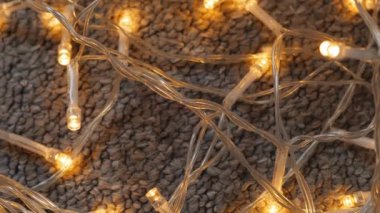 Altın Noel çelengi, Noel ağacı süsü. Yüksek kalite 4k görüntü