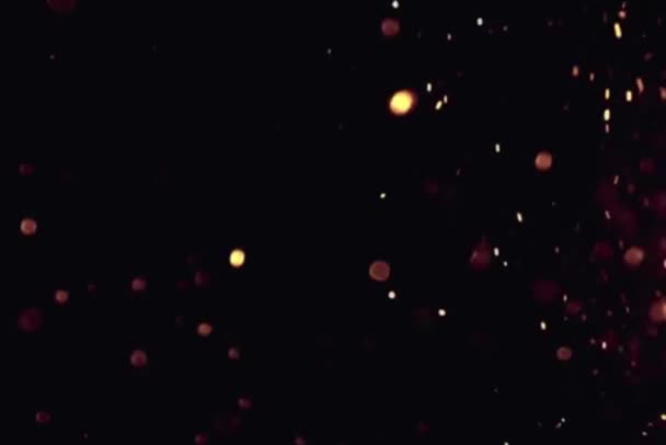 黑色背景复制空间上闪闪发光的闪光 — 图库视频影像