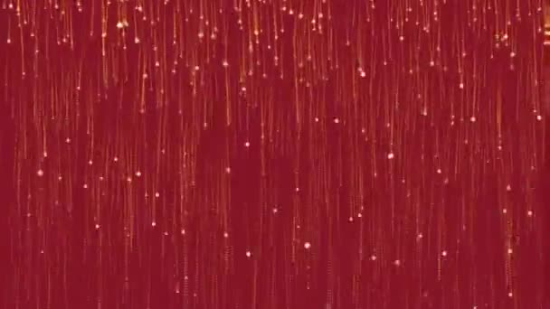 Red Festive Sparkling Christmas Background Copy Space High Quality Fullhd — Stock Video