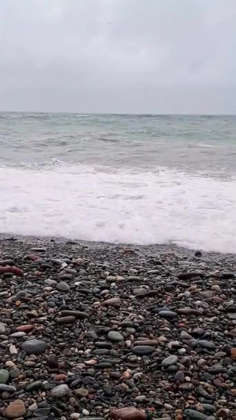 Великі Блакитні Морські Хвилі Прокатки — стокове відео