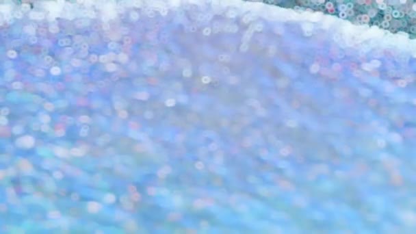 Scintillant Sur Fond Bleu Soleil Texture Mer — Video