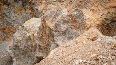 .Sandy kariyer arka planı: Kum tepecikli çöl manzarası.