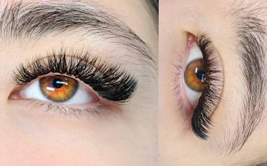 Kirpik uzatma, güzellik salonu tedavisi, 2d cilt, 3d cilt, klasik kirpik, Rus hacmi, megavolume, yeni set