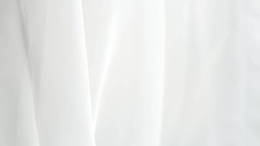 Minimalist beyaz kumaş arkaplan tülü..