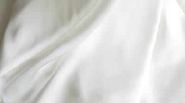 beyaz ipek kumaş arkaplan kopyalama alanı.