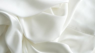 beyaz ipek kumaş arkaplan kopyalama alanı.