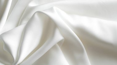 beyaz ipek kumaş arkaplan kopyalama alanı.