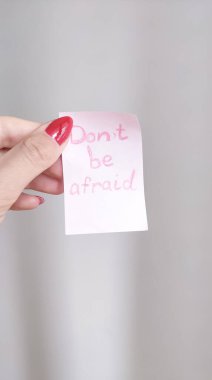 Motivasyon yazıtları. Korkmayın..