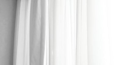Minimalist beyaz kumaş arkaplan tülü..