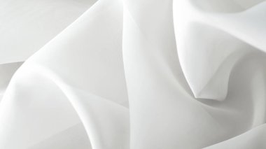 Zarif beyaz kumaş saten arka plan, lüks ve pürüzsüz tasarımlar için mükemmel.