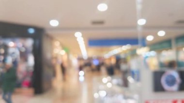  Bulanık bir Noel alışveriş merkezi. Parlak dekorasyonlar, şenlik cazibesi, Noel pazarı.