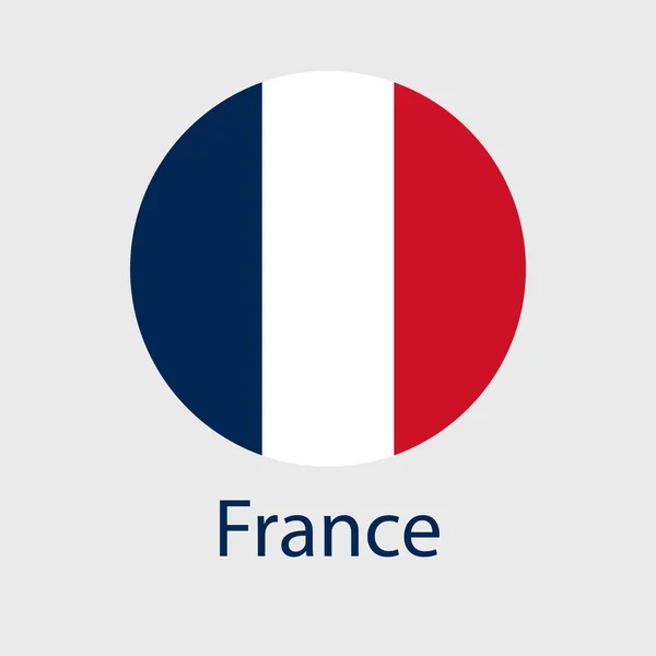 Francia Iconos Vectoriales Bandera Establecidos Forma Corazón Estrella Círculo Mapa — Vector de stock