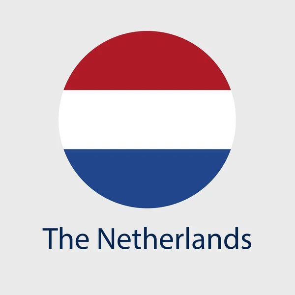 ハート スター サークル マップの形で設定されたオランダの国旗ベクトルアイコン 異なる幾何学的形状のオランダ国旗イラスト — ストックベクタ