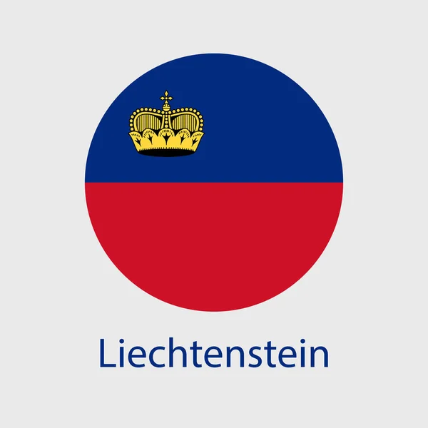 Drapeau Liechtenstein Icônes Vectorielles Ensemble Illustrations Forme Coeur Étoile Cercle — Image vectorielle