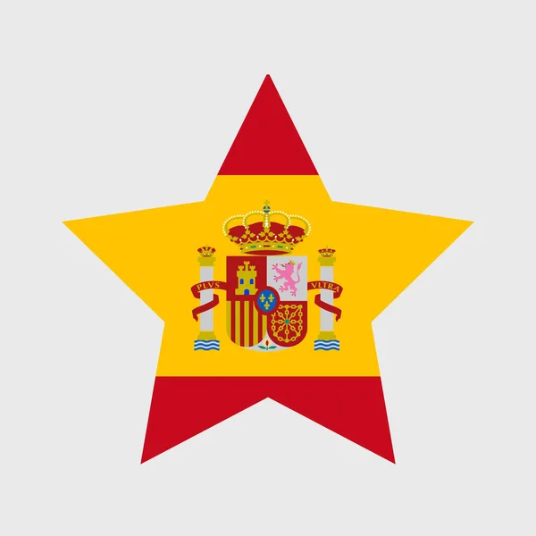 ハート 地図の形をしたイラストのスペインの旗ベクトルのアイコンセット — ストックベクタ