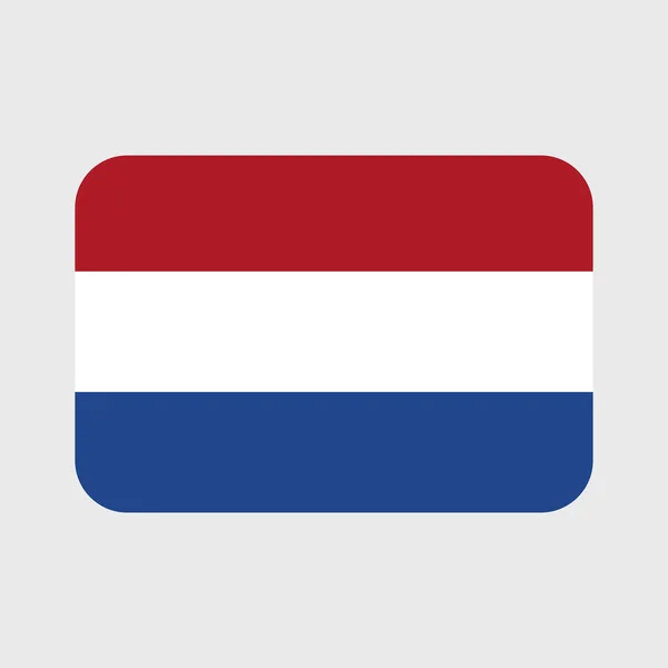 Los Iconos Vectoriales Bandera Holandesa Establecen Forma Corazón Estrella Círculo — Archivo Imágenes Vectoriales