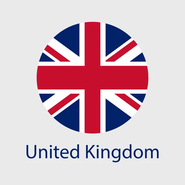 Iconos Vectoriales Bandera Del Reino Unido Establecidos Forma Corazón Estrella — Archivo Imágenes Vectoriales
