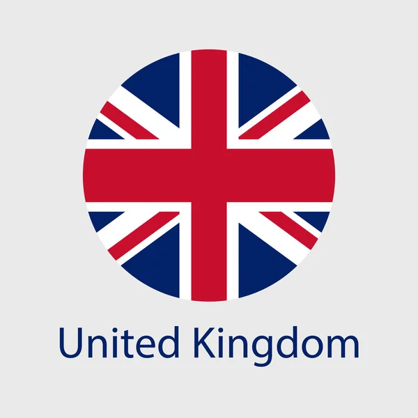 Vektor Symbole Der Britischen Flagge Herz Stern Kreis Und Kartenform — Stockvektor