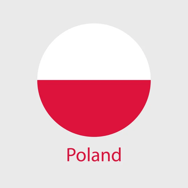 폴란드는 아이콘들을 지도의 모양으로 — 스톡 벡터