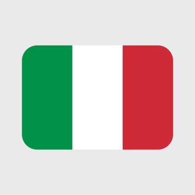 İtalya bayrak vektör simgeleri kalp, yıldız, daire ve harita şeklinde ayarlandı