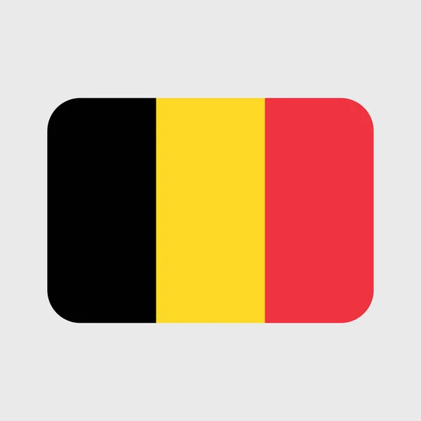 Belçika Bayrak Vektör Simgeleri Kalp Yıldız Daire Harita Şeklinde Ayarlandı — Stok Vektör