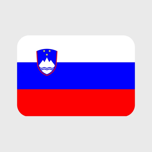 Прапор Словенії Векторні Піктограми Встановлені Формі Серця Зірки Кола Карти — стоковий вектор