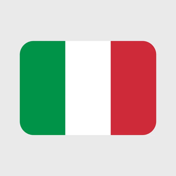 Italien Flagge Vektor Symbole Form Von Herz Stern Kreis Und — Stockvektor