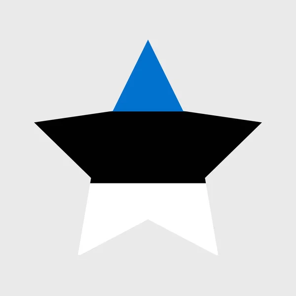 Estland Flagge Vektor Symbole Satz Von Abbildungen Der Form Von — Stockvektor