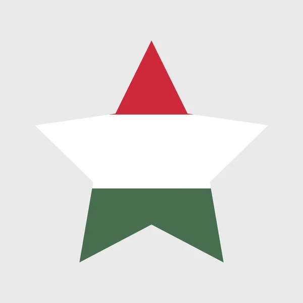 Hungría Bandera Vector Iconos Conjunto Ilustraciones Forma Corazón Estrella Círculo — Vector de stock