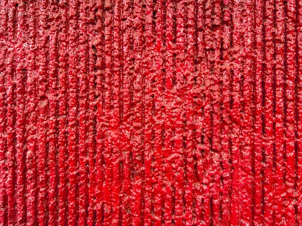 Fundo Texturizado Colorido Stucco Áspero Vermelho Linhas Verticais — Fotografia de Stock
