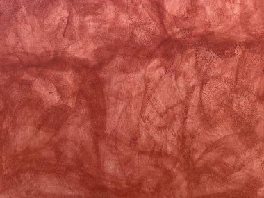 Red plaster concrete wall with texture graphic background clipart