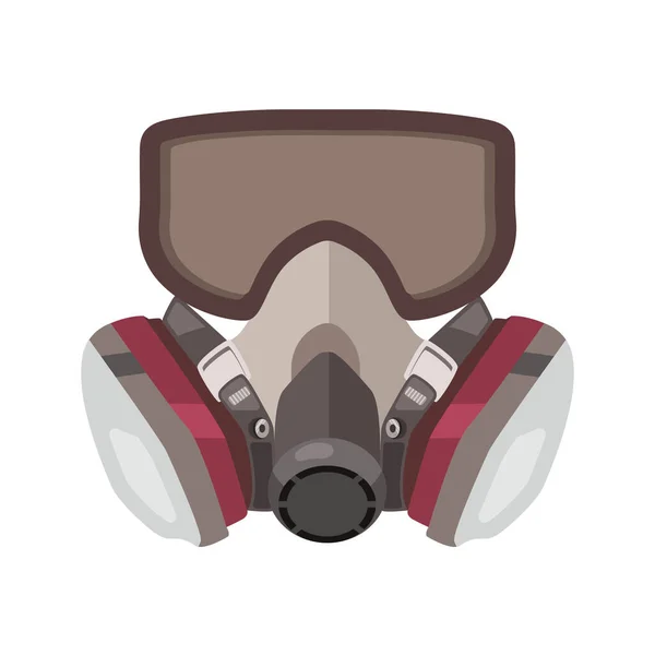 Gas Mask Respirator Illustration Vector — Stock Vector