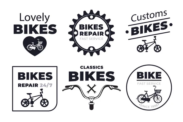Colección Logo Bike Ilustración Vectorial — Vector de stock