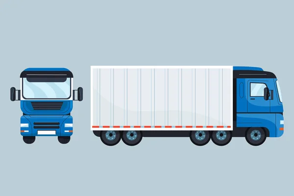 Set Camion Trasporto Disegnato Mano Illustrazione Vettoriale — Vettoriale Stock